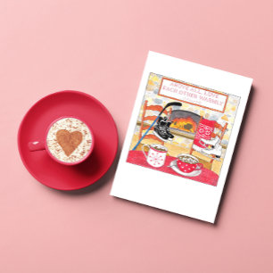 Cartes Pour Fêtes Annuelles Love Warmly Valentine Card