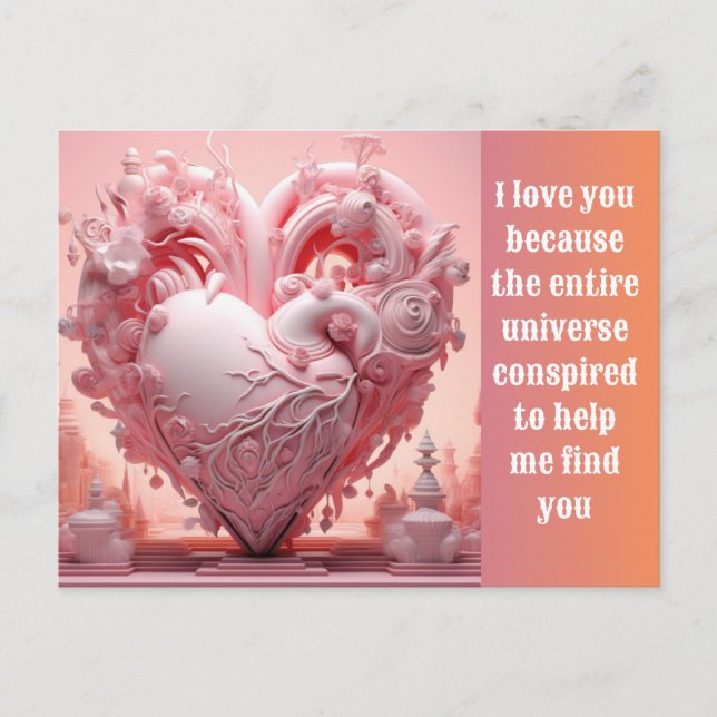 Cartes Pour Fêtes Annuelles Love you  (Devant)