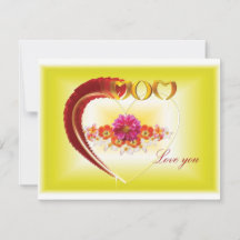Love You Mom Happy Mother's Day Card