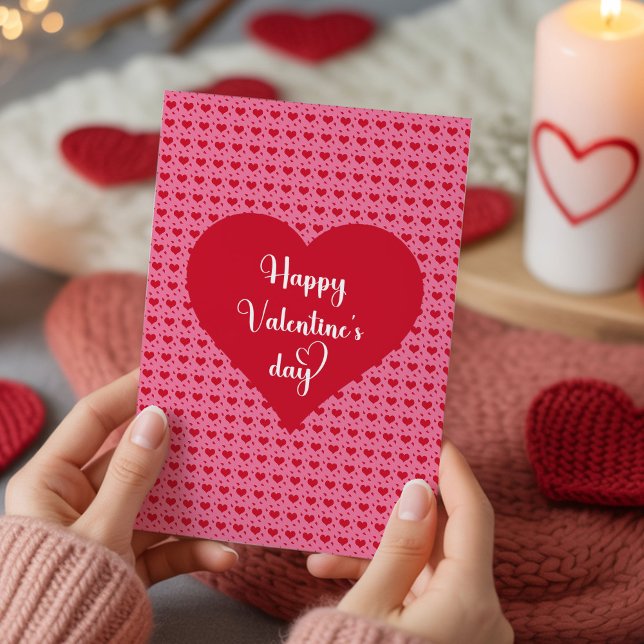 Cartes Pour Fêtes Annuelles Love You Red Hearts Valentine Greeting Card (Love You Red Hearts Valentine Greeting Card)