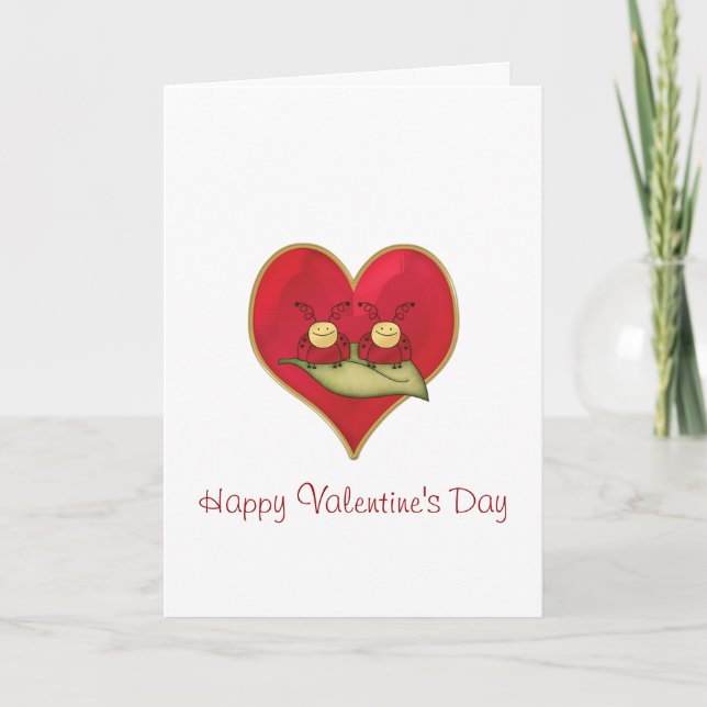 Cartes Pour Fêtes Annuelles Lovebugs Valentine's Day Greeting Card (Devant)