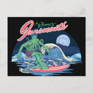 Cartes Pour Fêtes Annuelles Lovecraft de surf à l'intérieur