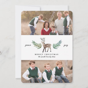 Cartes Pour Fêtes Annuelles Loved Dearly 2 Photo Holiday
