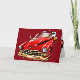 Cartes Pour Fêtes Annuelles Low Rider Père Noël