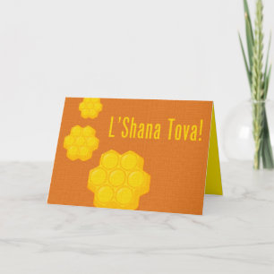 Cartes Pour Fêtes Annuelles L'Shana Tova Nids d'abeilles