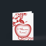 Cartes Pour Fêtes Annuelles L'Shana Tova : pomme florale<br><div class="desc"></div>
