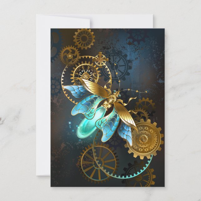 Cartes Pour Fêtes Annuelles Luciole de vapeur (Devant)