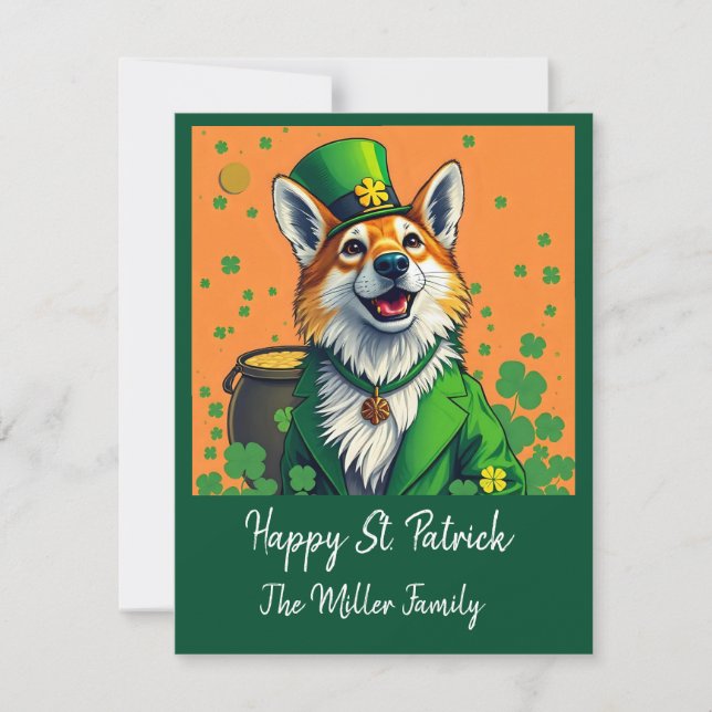 Cartes Pour Fêtes Annuelles Lucky Animals in Disguise - St. Patrick’s Day Fun (Devant)