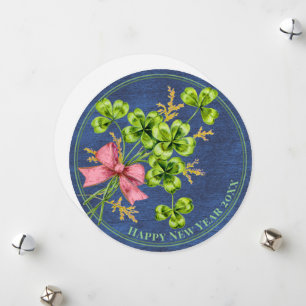 Cartes Pour Fêtes Annuelles Lucky Charm Shamrock Vintage Migné Bonne année