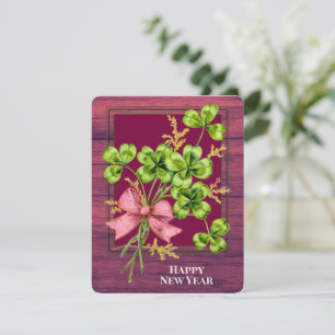 Cartes Pour Fêtes Annuelles Lucky Charm Shamrock Vintage Migné Bonne année