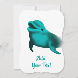 Cartes Pour Fêtes Annuelles Lucky Dolphin - Ajouter votre texte