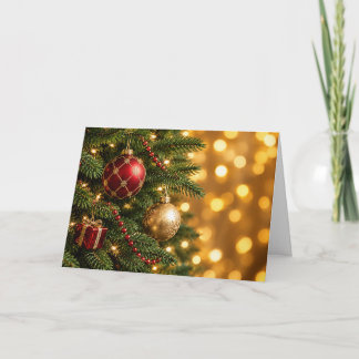 Cartes Pour Fêtes Annuelles Lueurs de Noël sous les branches