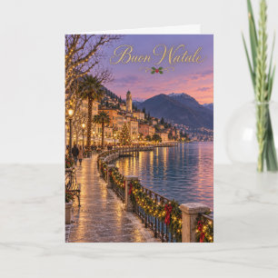 Cartes Pour Fêtes Annuelles Lugano Noël sur le Lac Joyeux Noël