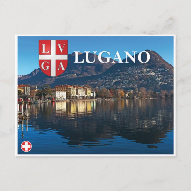 Cartes Pour Fêtes Annuelles Lugano - Suisse (Devant)