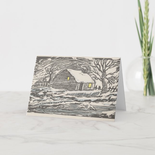 Cartes Pour Fêtes Annuelles Lumière dans la fenêtre (Devant)