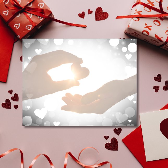 Cartes Pour Fêtes Annuelles Lumière éternelle de l'amour Saint-Valentin (Créateur téléchargé)