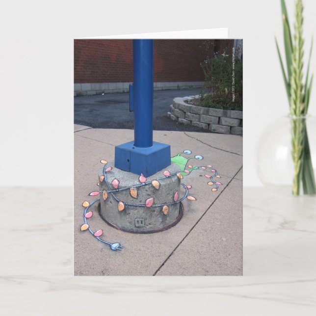 Cartes Pour Fêtes Annuelles Lumière-Ficelage de Sluggo (Devant)