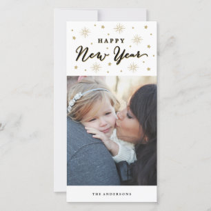 Cartes Pour Fêtes Annuelles Lumière sur le ciel vacances