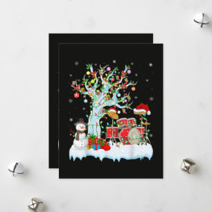 Cartes Pour Fêtes Annuelles Lumières de décoration de sapin de Noël musical ta