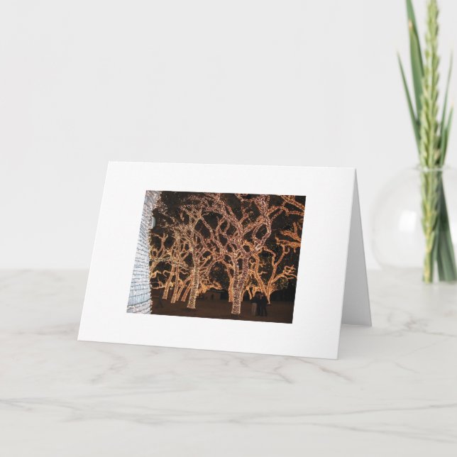 Cartes Pour Fêtes Annuelles Lumières de Noël (Devant)