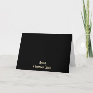 Cartes Pour Fêtes Annuelles Lumières de Noël amish