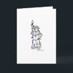 Cartes Pour Fêtes Annuelles Lumières de Noël de Hanukkah de vacances de la vil<br><div class="desc">Les cartes présentent une illustration originale au marqueur d'un monument de la ville de New York, la statue de la Liberté, « habillée » pour la saison des fêtes. Parfait pour Noël ou Hanukkah ! Cette illustration de Chanukah est également disponible sur d'autres produits. Vous ne voyez pas ce que...</div>
