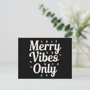 Cartes Pour Fêtes Annuelles Lumières de Noël de la famille assorties Vibes joy