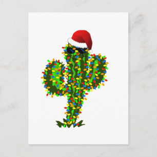 Cartes Pour Fêtes Annuelles Lumières de Noël du Saguaro