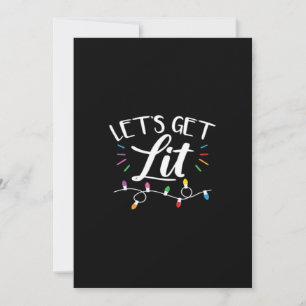Cartes Pour Fêtes Annuelles Lumières de Noël Humour Allumons l'Essentiel