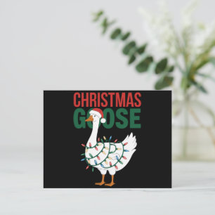 Cartes Pour Fêtes Annuelles Lumières de Noël Oie Mignonnes de Fêtes