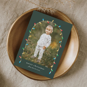 Cartes Pour Fêtes Annuelles Lumières de Noël Vintage Arche photo