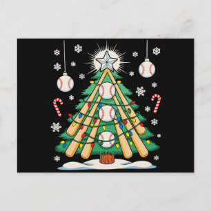 Cartes Pour Fêtes Annuelles Lumières de sapin de Noël de baseball Ornements Xm