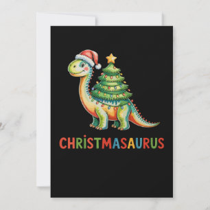 Cartes Pour Fêtes Annuelles Lumières de sapin de Noël Dinosaure T Rex Dino Noë