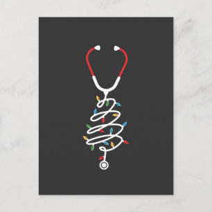Cartes Pour Fêtes Annuelles Lumières de sapin de Noël fournitures médicales st