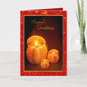 Cartes Pour Fêtes Annuelles Lumières des bougies