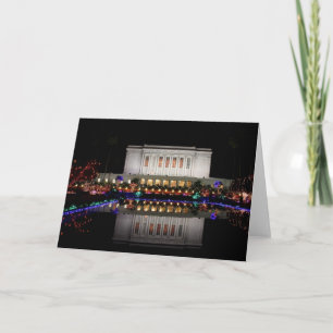 Cartes Pour Fêtes Annuelles Lumières du temple de Mesa