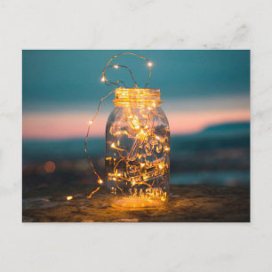 Cartes Pour Fêtes Annuelles Lumières féériques Pot, Noël, Merci, Été