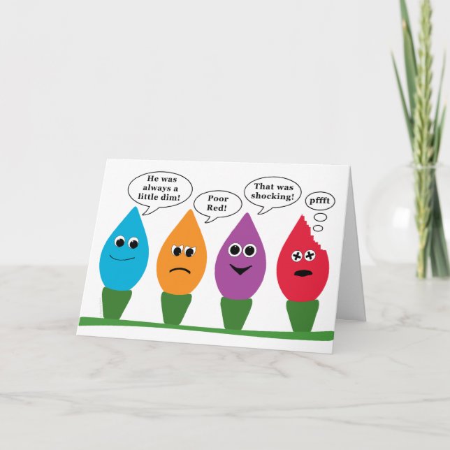 Cartes Pour Fêtes Annuelles Lumières sociales Fantastiques lumières de Noël Un (Devant)