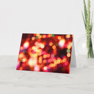 Cartes Pour Fêtes Annuelles lumières troubles de vacances