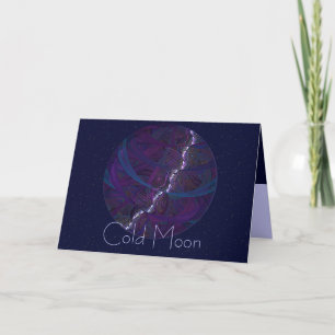 Cartes Pour Fêtes Annuelles Lune de chêne froid