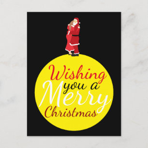 Cartes Pour Fêtes Annuelles Lune De Noël Vous Souhaitant Un Joyeux Joyeux Jour