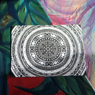 Cartes Pour Fêtes Annuelles Lune Enfant Mandala Triple Lune Sorcière