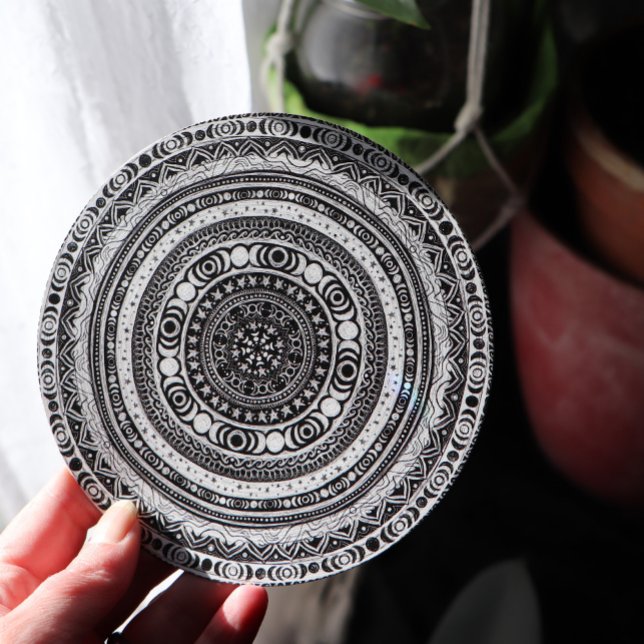 Cartes Pour Fêtes Annuelles Lune Enfant Mandala Triple Lune Sorcière (Créateur téléchargé)