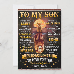 Cartes Pour Fêtes Annuelles Lune Lion Je Veux Croire - De Père à Fils