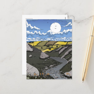 Cartes Pour Fêtes Annuelles Lune Sur La Vallée