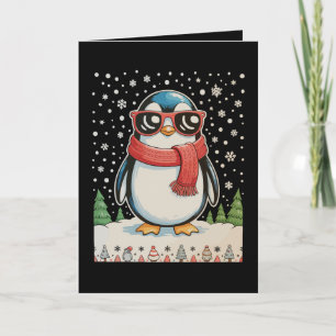 Cartes Pour Fêtes Annuelles Lunettes de soleil pingouin de Noël vilain Xmas va