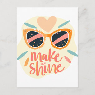 Cartes Pour Fêtes Annuelles Lunettes de soleil rétro mignonnes Citation Make M