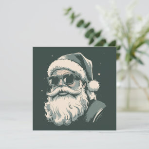 Cartes Pour Fêtes Annuelles Lunettes de soleil visage de Père Noël Noël Xmas R