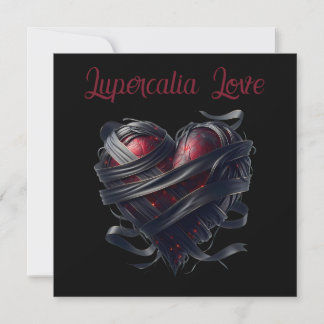 Cartes Pour Fêtes Annuelles Lupercalia Black Threads Heart Valentine's