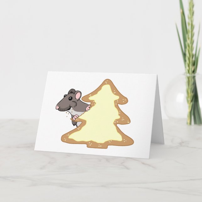 Cartes Pour Fêtes Annuelles Luther et le gâteau de Noël géant (Devant)